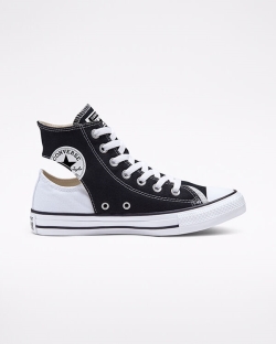 Converse Twisted Upper Chuck Taylor All Star Női Magasszárú Fekete/Fehér | CVAXHLQ-HU